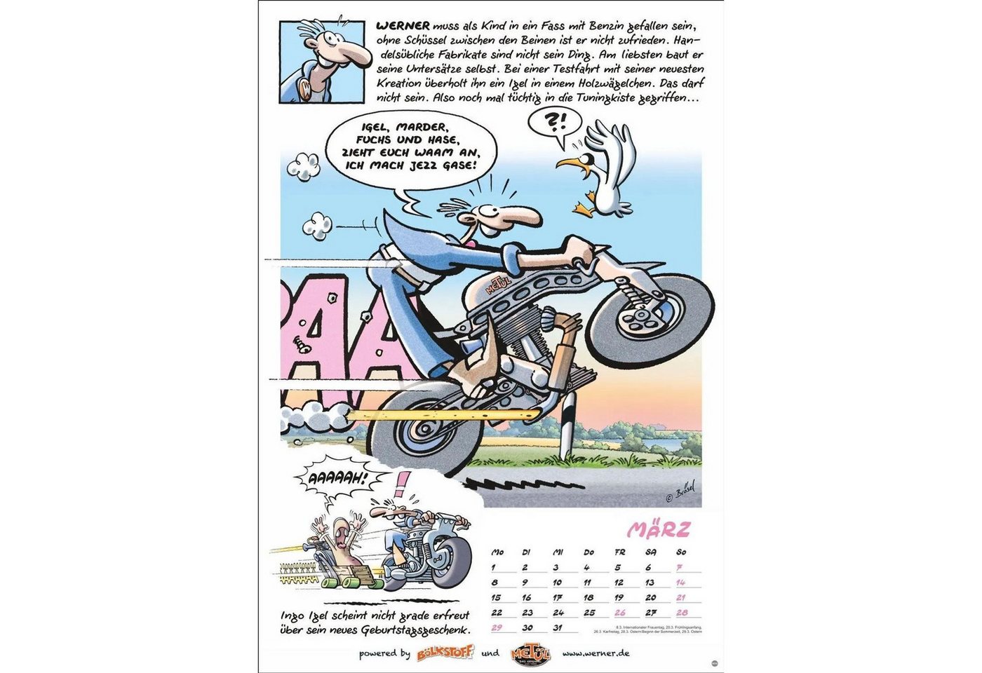 HEYE Wandkalender Werner Kalender 2027