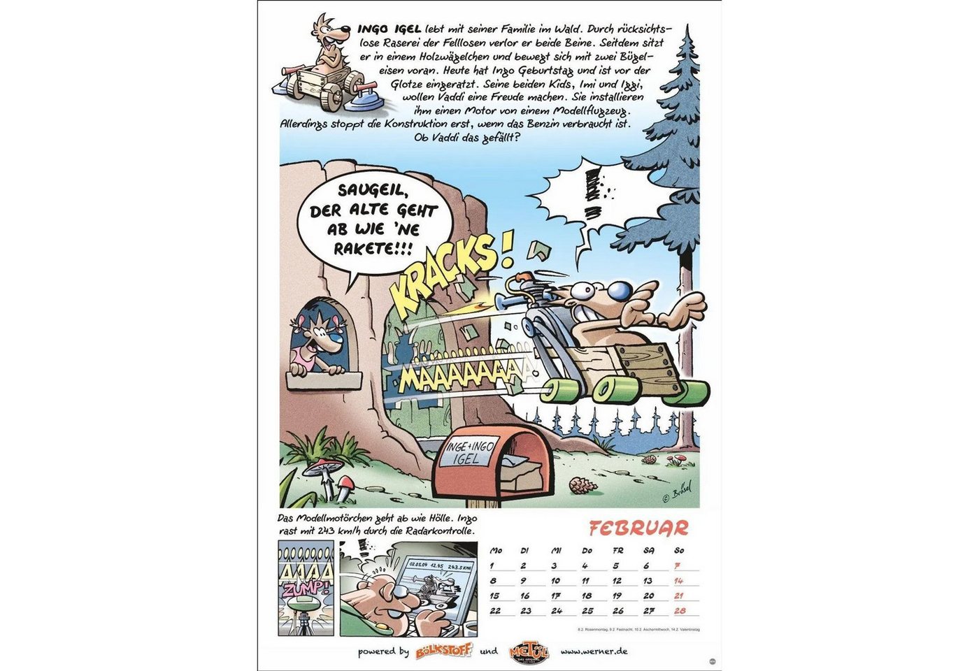HEYE Wandkalender Werner Kalender 2027 Bild 4