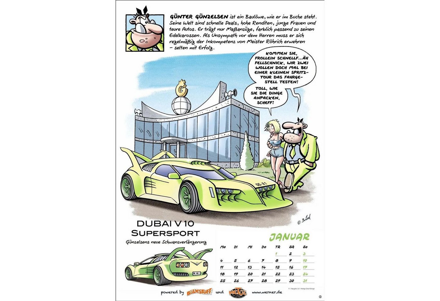 HEYE Wandkalender Werner Kalender 2027 Bild 5