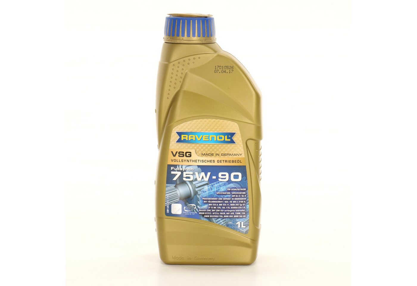 Ravenol Getriebeöl RAVENOL VSG SAE 75W-90 Getriebeöl Schaltgetriebe API GL-4 MIL-L-2105D, (1-tlg)