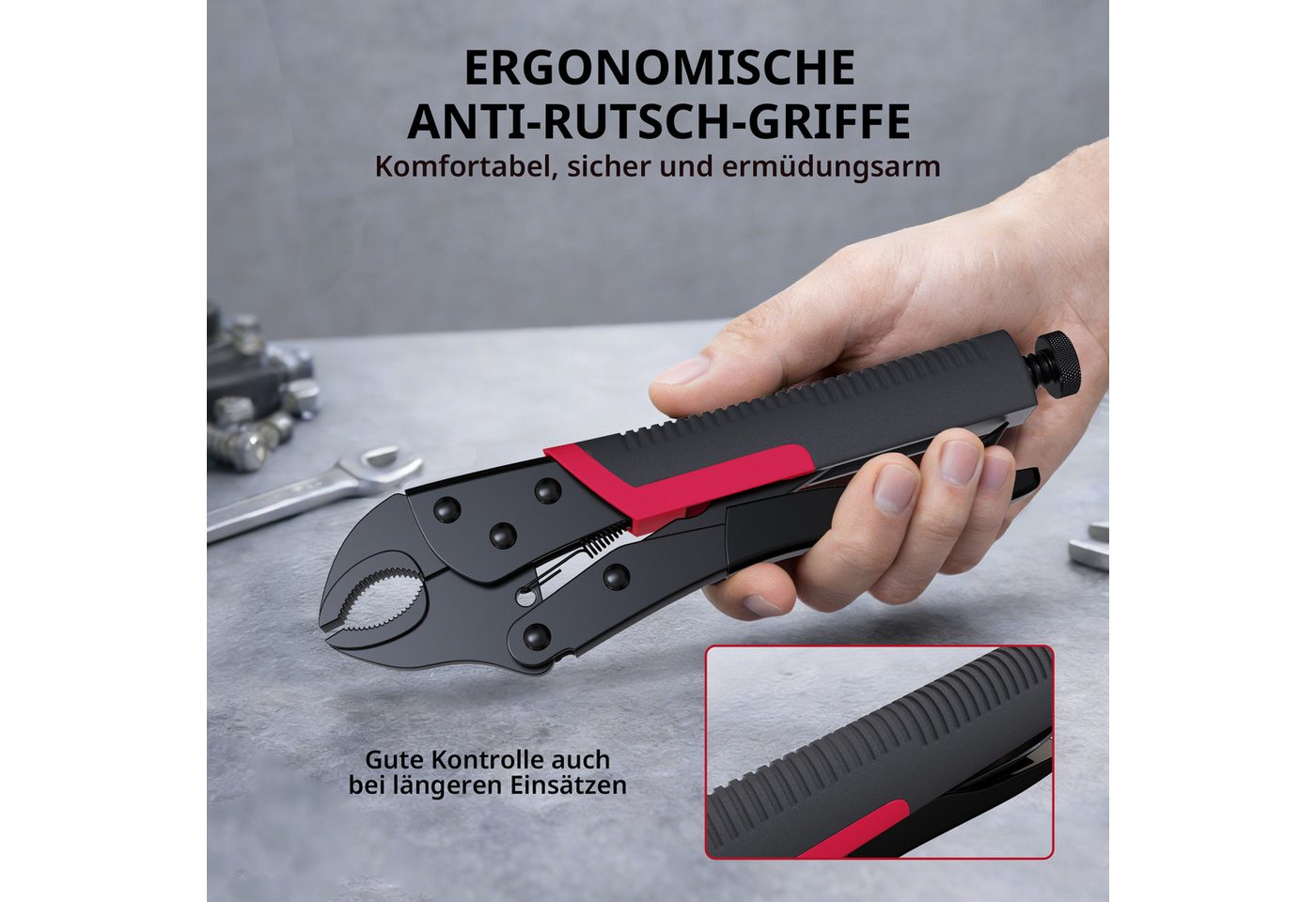CCLIFE Gripzange CCLIFE Gripzangen Set aus Stahl fuer Schweißen und Reparatur, 5-tlg. Bild 4