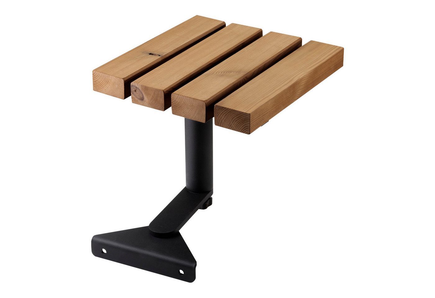 SO-TECH® Anbautisch Ablage für Gartenliege LOUNGER, komplett mit Holzlatten, 1St., Stahl verzinkt schwarz pulverbeschichtet + Thermokiefer Bild 4