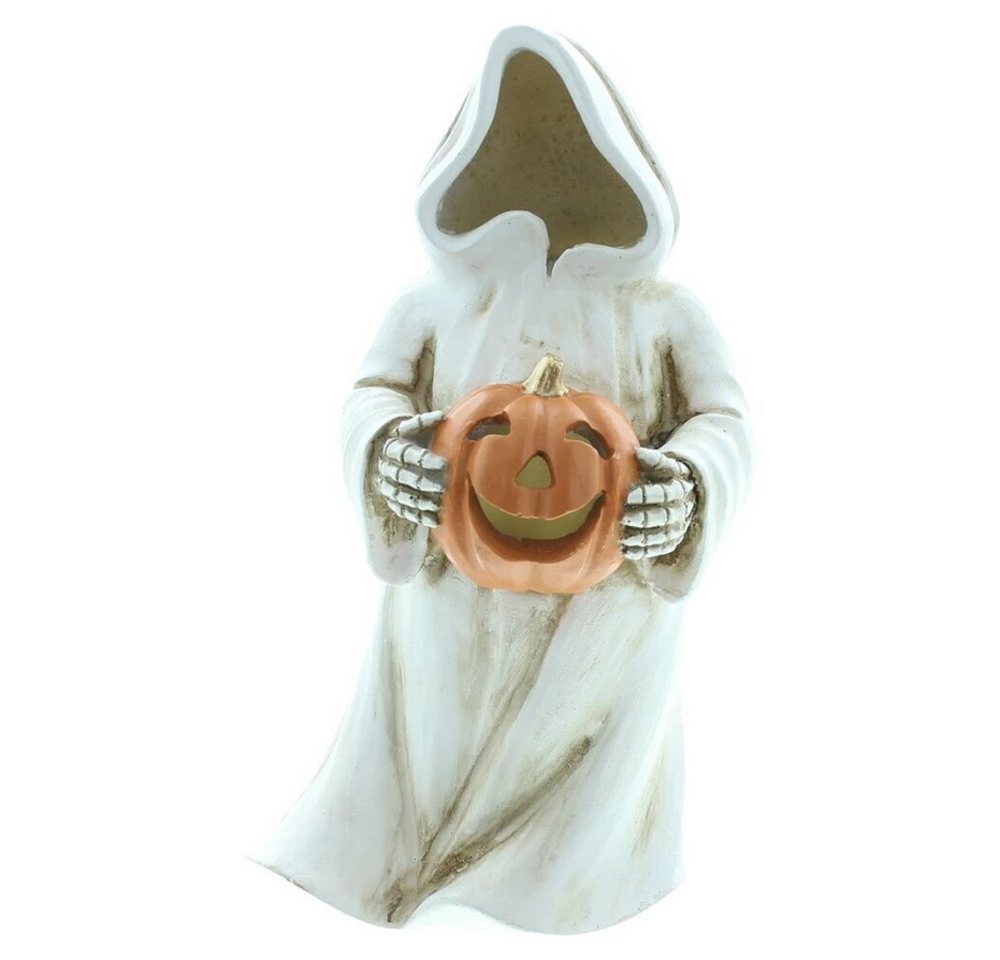 Home-trends24.de LED Dekofigur LED Geist Kürbis Deko Figur Herbst Halloween Polyresin