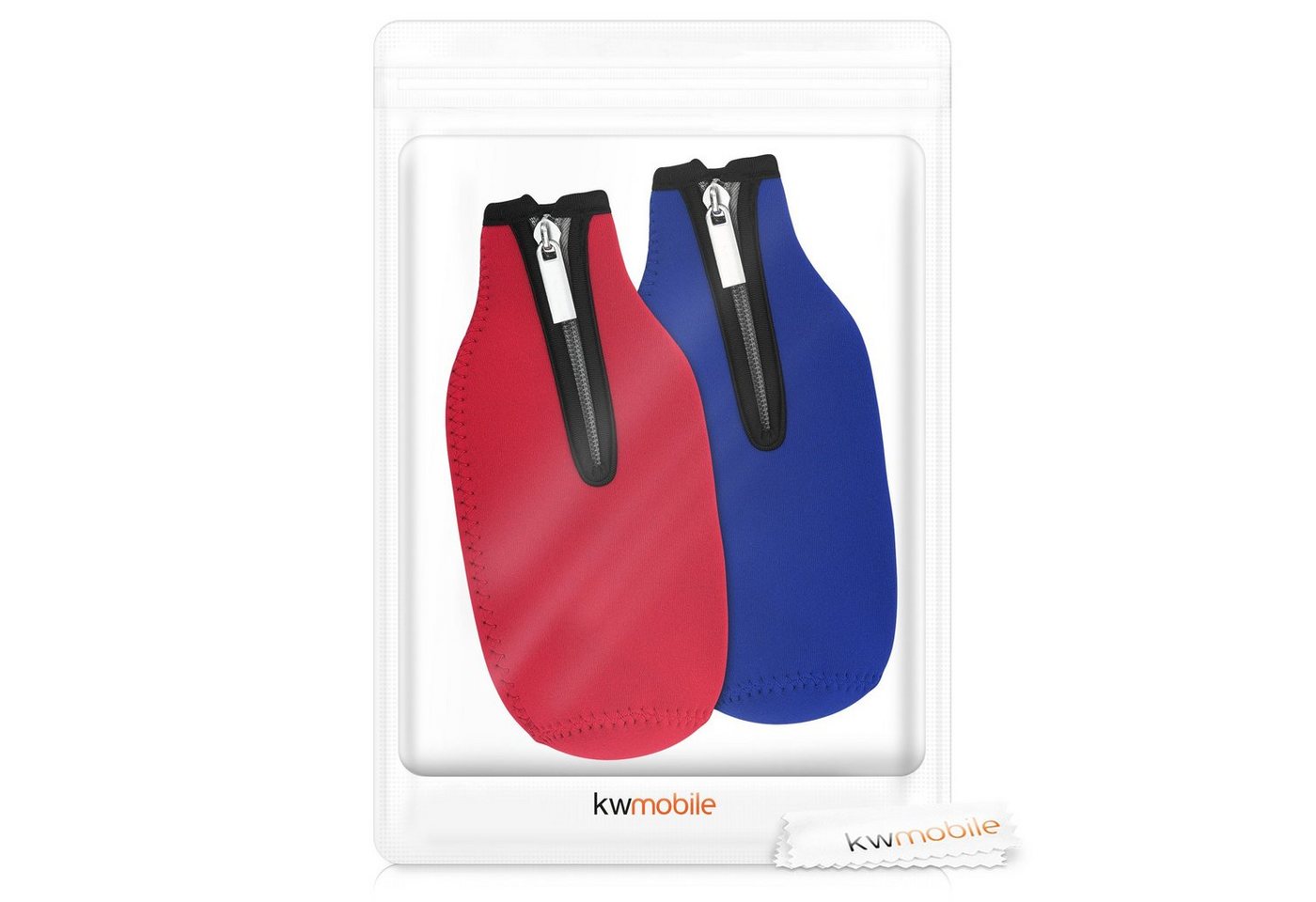 kwmobile Outdoor-Flaschenkühler 2x 330ml Flasche Flaschenkühler, für Bier und andere Getränke - aus isoliertem Neopren - Kühler Bild 5