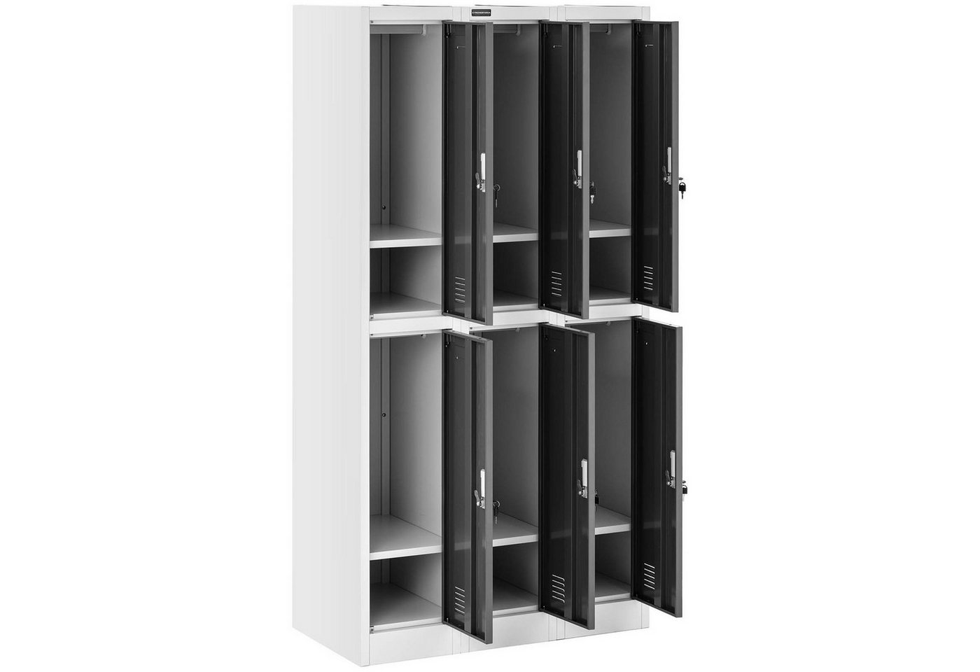 Fromm&Starck Fächerschrank Metallschrank Schließfachschrank Spindschrank abschließbar 6 Fächer verschiedene Produktvarianten Bild 5