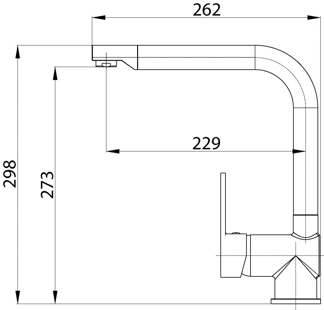 aquaSu Spültischarmatur Sanmix Style Niederdruck, Chrom, Boiler, Warmwasseranschluss, hoher Auslauf Bild 2