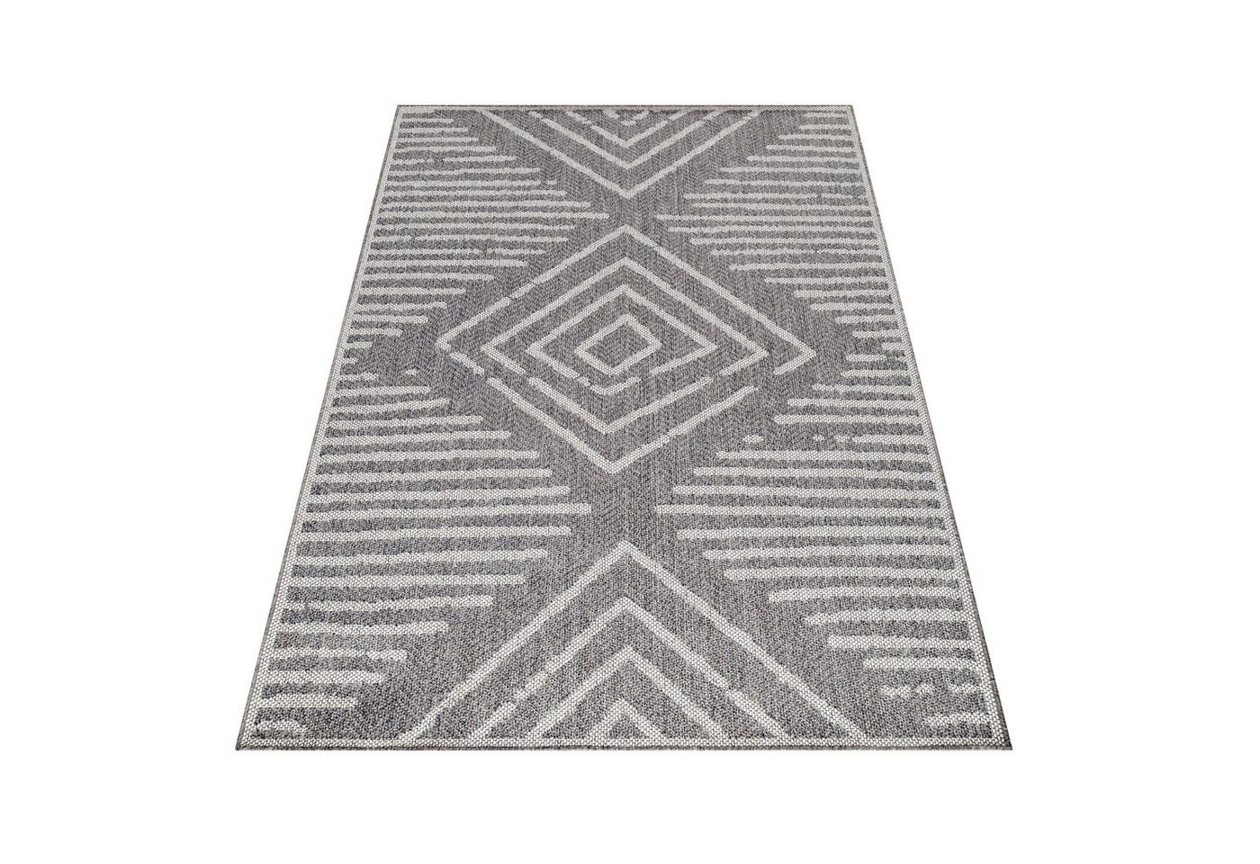 Stilvoll Günstig Outdoorteppich Teppich für den Flur oder Küche Gestreiftes Design, Läufer, Höhe: 7 mm Bild 2