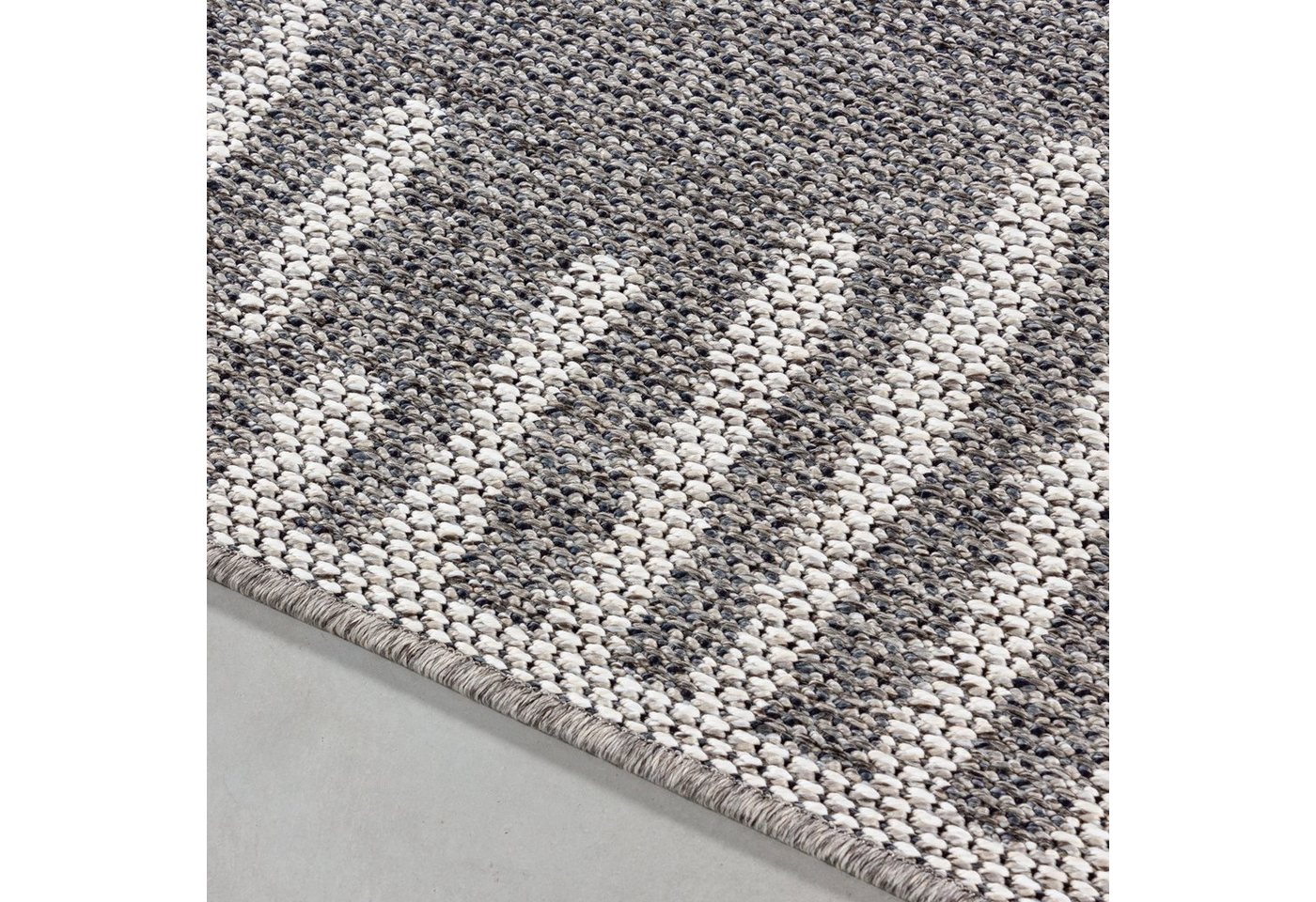 Stilvoll Günstig Outdoorteppich Teppich für den Flur oder Küche Gestreiftes Design, Läufer, Höhe: 7 mm Bild 5