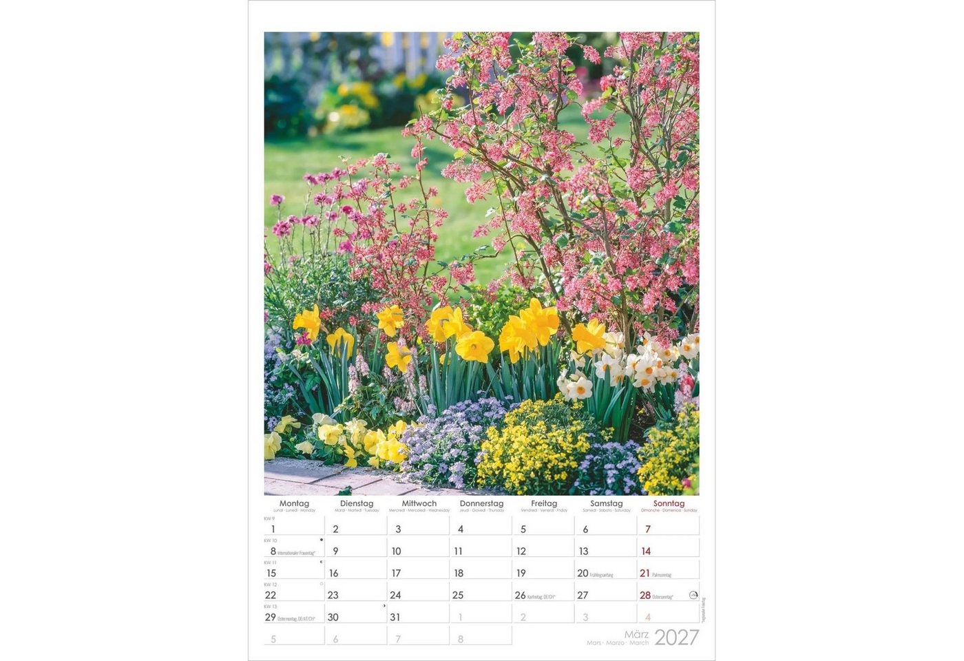 NEUMANN Wandkalender Traumgärten 2027 Bild 2