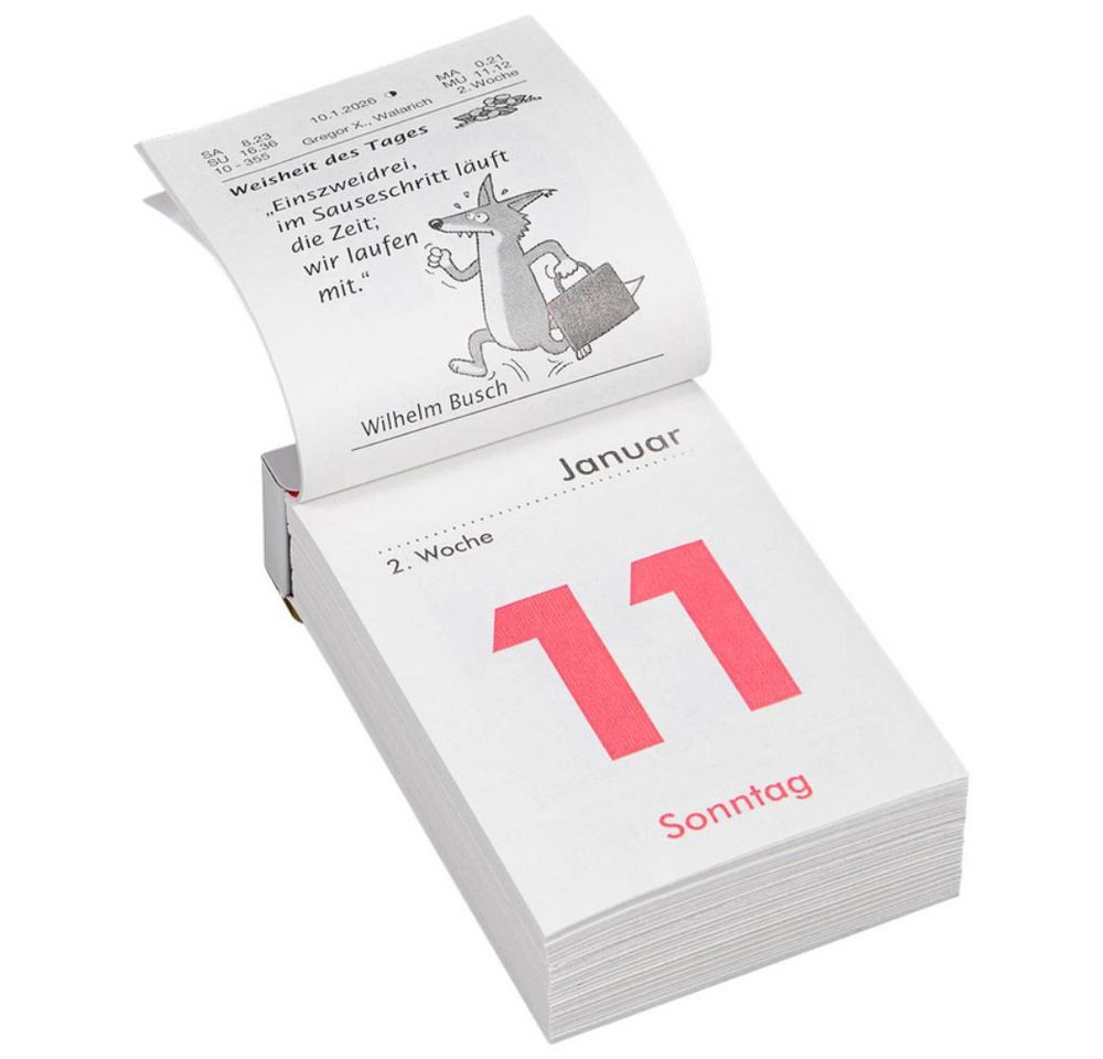 Herlitz Abreißkalender Wandkalender 2027 Gr.3 (5,5 x 8cm) - 1tlg Bild 4