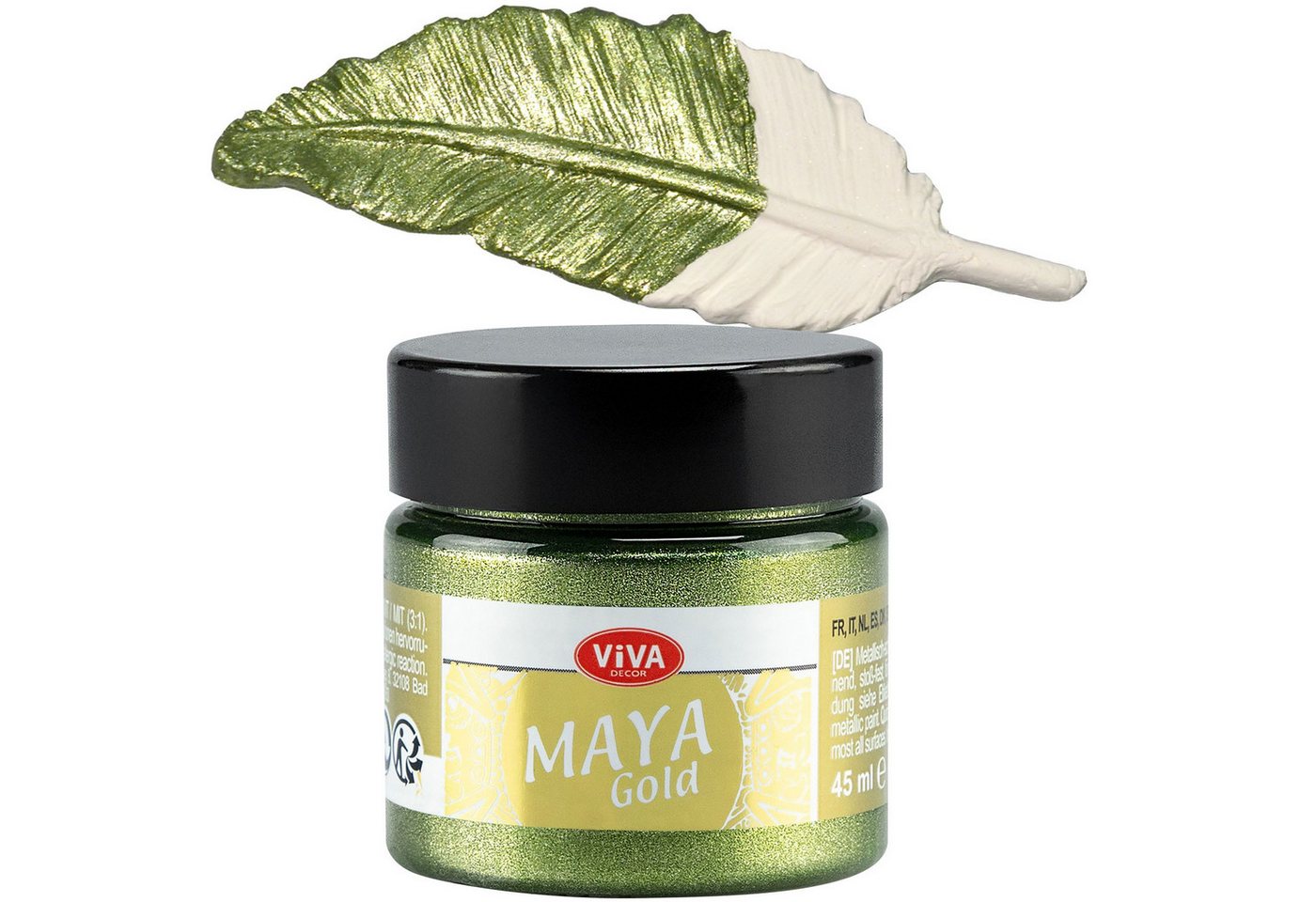 Viva Decor Acrylfarbe ViVA DECOR Maya Gold 45ml - Avocado Bild 2