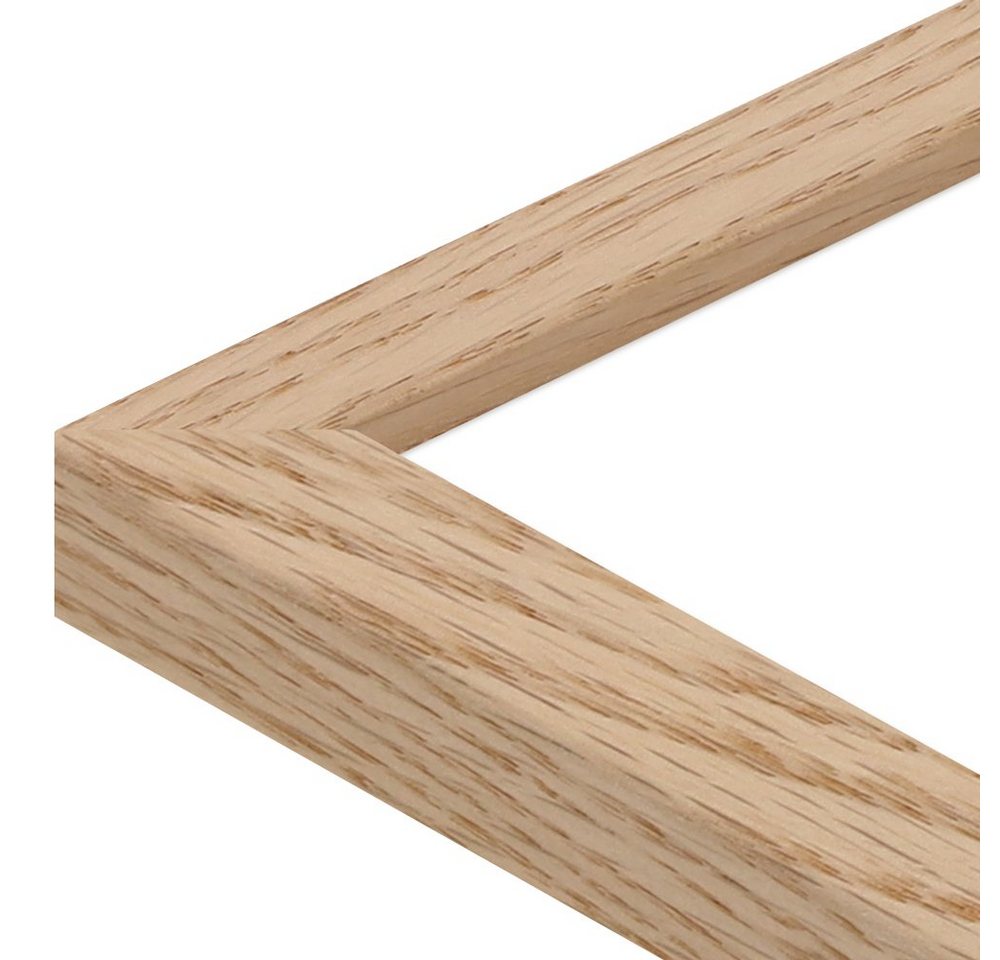 WANDStyle Bilderrahmen-Set H950, für 17 Bilder, Eiche-Optik, aus Massivholz im Stil Modern
