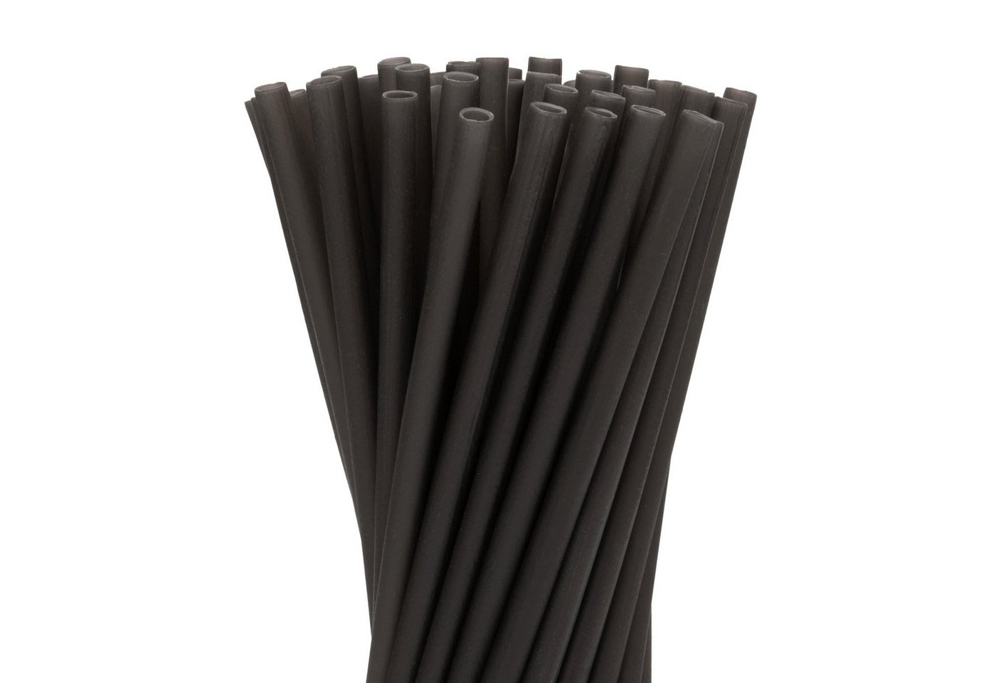 wisefood Trinkhalme 100-tlg., Essbare Reisstrohhalme, schwarz, Ø 0,6 x 22,5 cm, (100-tlg) Bild 5
