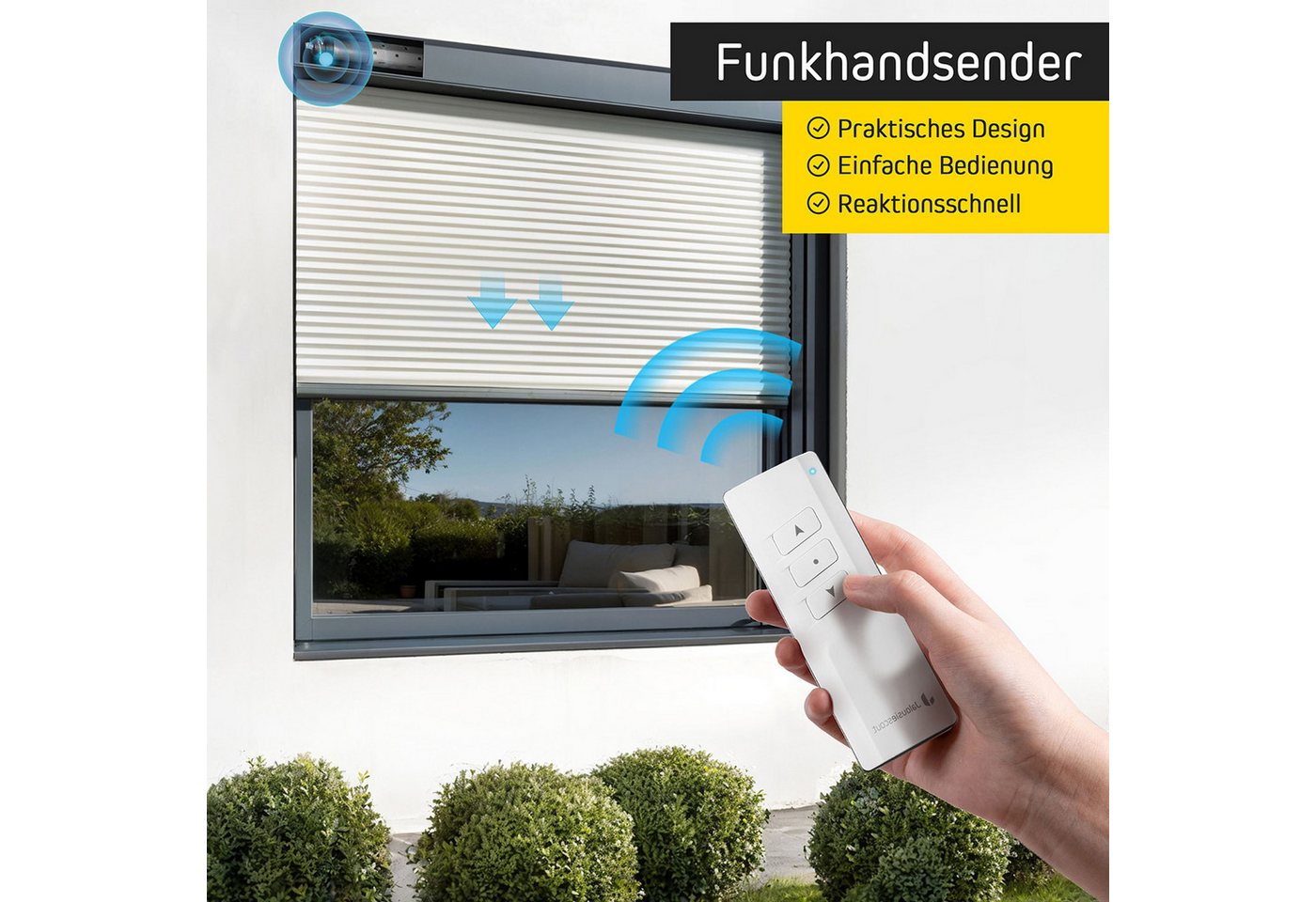 jalousiescout Rollladen-Funksteuerung Funk-Handsender MK 1-Kanal MK 01, für Rollläden & MarkisenRollläden & Markisen, 1-tlg., 1 Stück, batteriebetrieben Bild 2