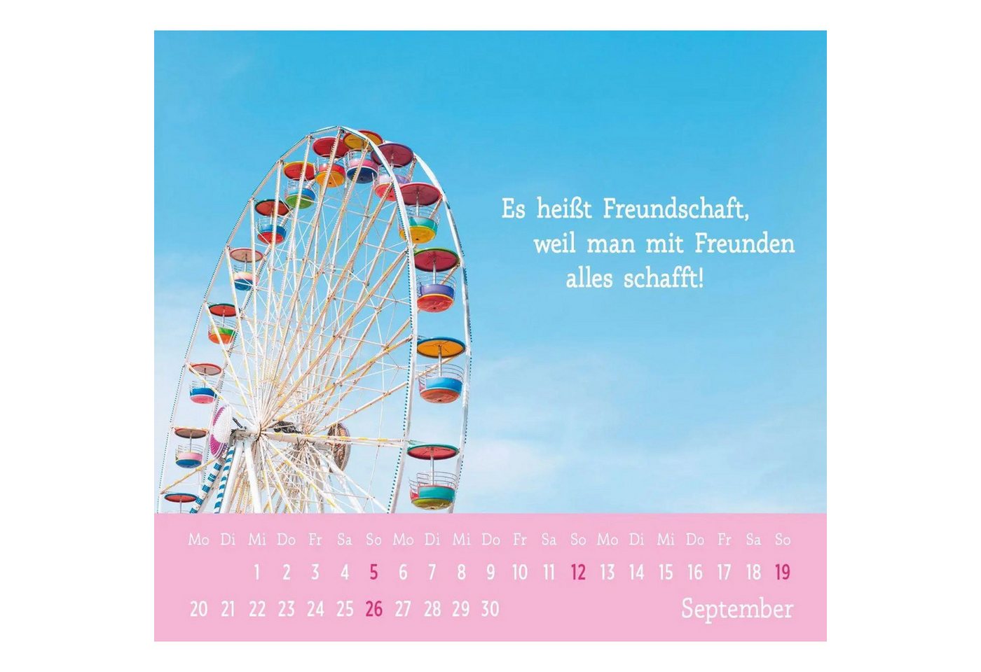groh Verlag Monatskalender Mini-Kalender 2027: Der kleine Freundschaftskalender Bild 2