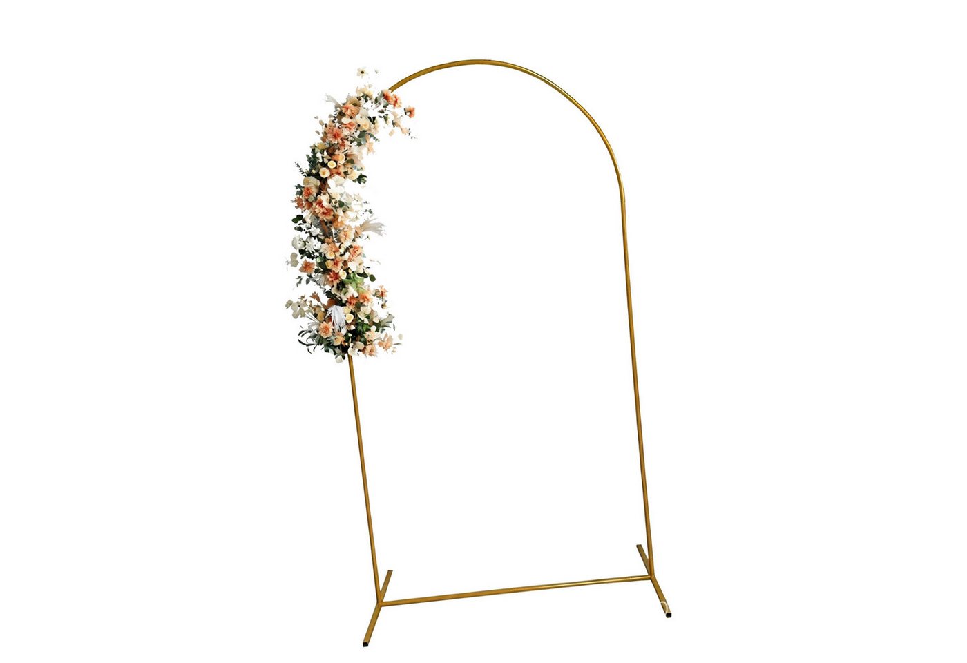GARRYFIZH Rosenbogen Goldener Traubogen Metall 80x180 cm Deko Bogen für Hochzeit Party, Ballonbogen Gestell für Hochzeit, Geburtstag, Garten & Events Bild 2