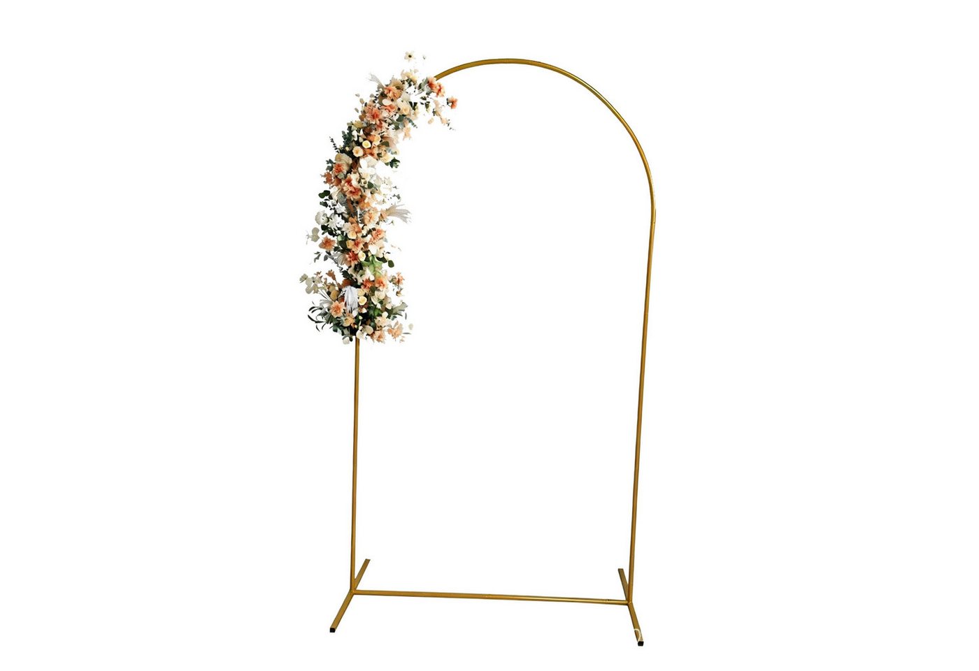 GARRYFIZH Rosenbogen Goldener Traubogen Metall 80x180 cm Deko Bogen für Hochzeit Party, Ballonbogen Gestell für Hochzeit, Geburtstag, Garten & Events Bild 3