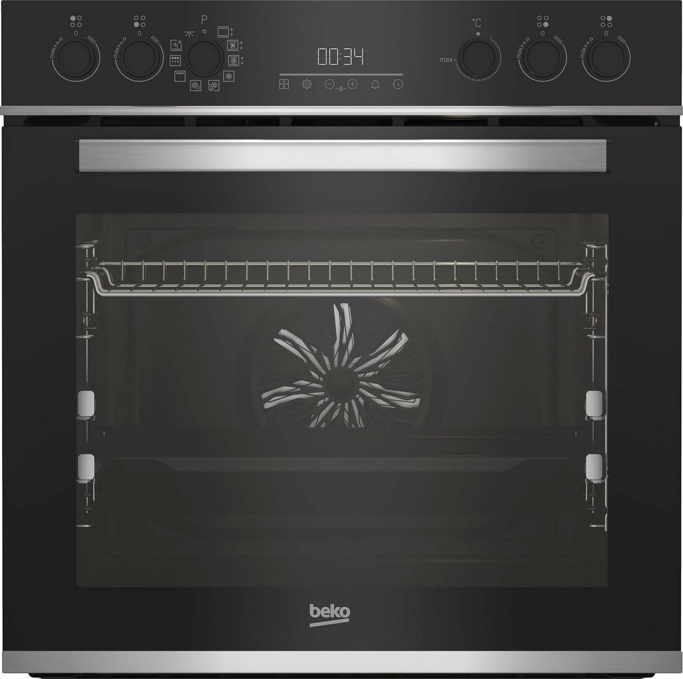 BEKO Induktions Herd-Set BBUM13340XMPEF, mit 2-fach-Teleskopauszug, Pyrolyse-Selbstreinigung, FlexiCrisp – Knusprige Perfektion ohne Verschieben des Blechs Bild 2