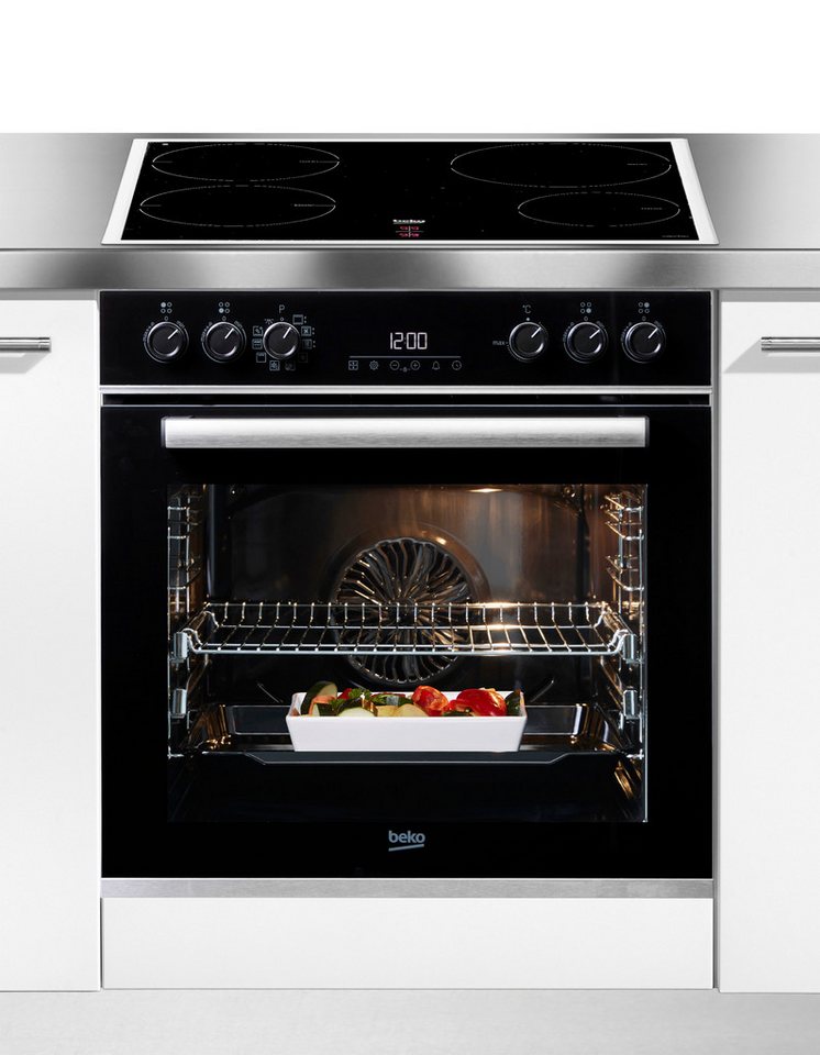 BEKO Induktions Herd-Set BBUM13340XMPEF, mit 2-fach-Teleskopauszug, Pyrolyse-Selbstreinigung, FlexiCrisp – Knusprige Perfektion ohne Verschieben des Blechs Bild 5