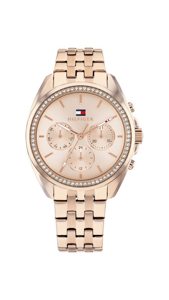 Tommy Hilfiger Multifunktionsuhr MELLIE 1782804, Quarzuhr, Armbanduhr, Damenuhr, Edelstahlarmband, analog Bild 3