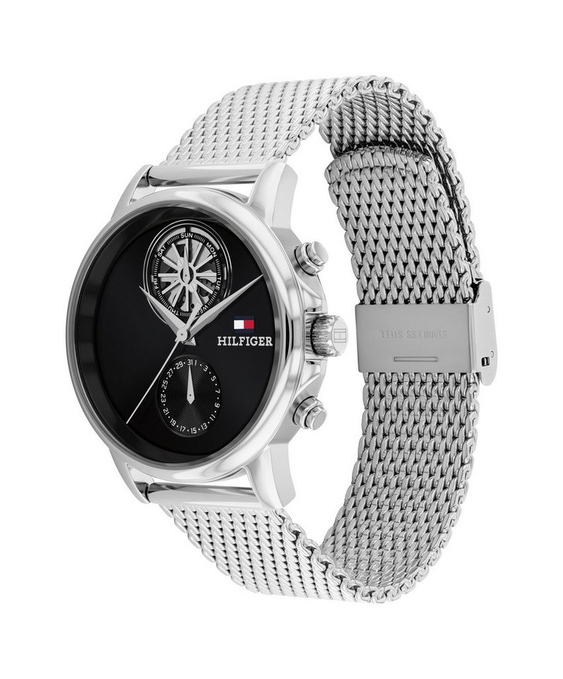 Tommy Hilfiger Multifunktionsuhr Stewart 1710749, Quarzuhr, Armbanduhr, Herrenuhr, Edelstahlarmband, analog Bild 3