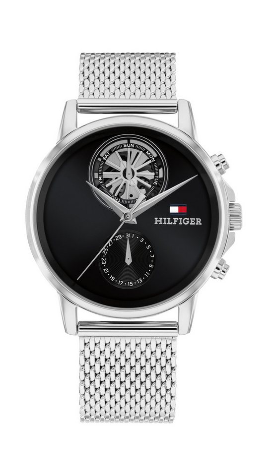 Tommy Hilfiger Multifunktionsuhr Stewart 1710749, Quarzuhr, Armbanduhr, Herrenuhr, Edelstahlarmband, analog Bild 5