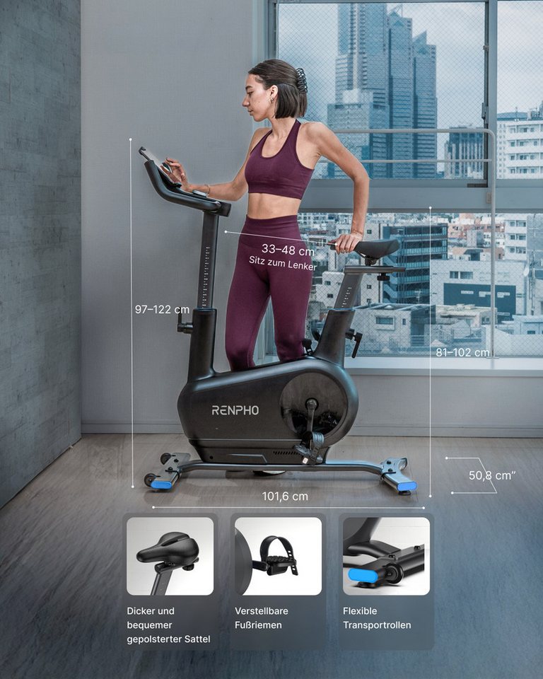 RENPHO Heimtrainer RENPHO AI Smart Bike 2 Bild 5