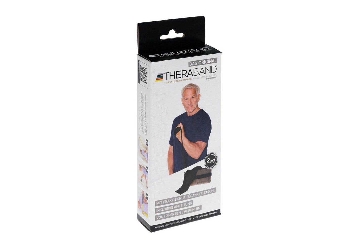 TheraBand Gymnastikband Übungsband 2,50m spezial stark, schwarz