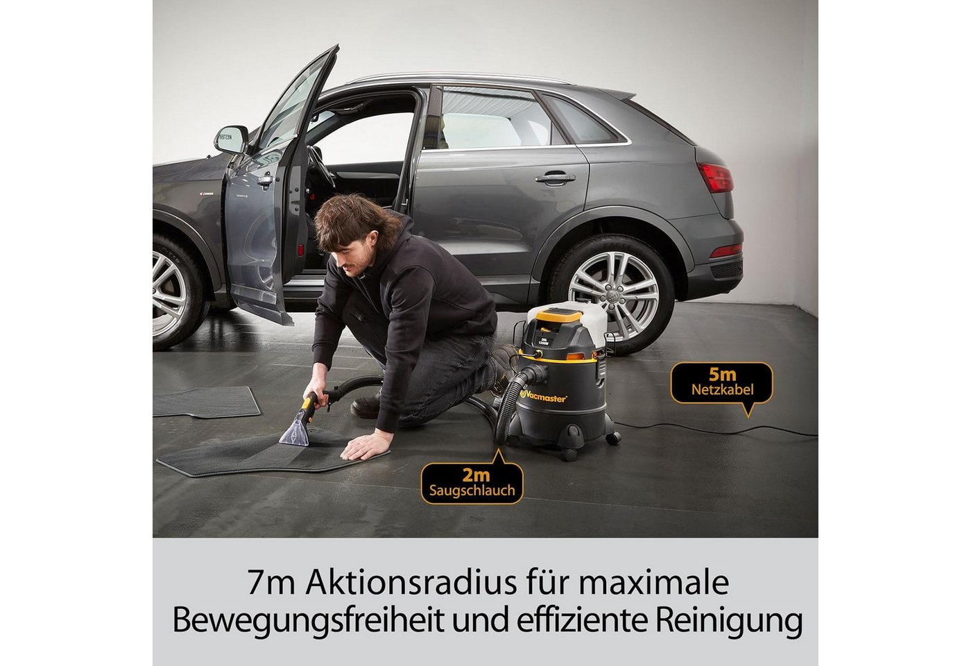 Vacmaster Teppichreinigungsgerät 3-in-1 Waschsauger Nass-Trockensauger & Teppichreinigungsmaschine, 1200 W, mit Dual-Tank, Sprühex-Bodenreiniger für Hartböden, Teppiche & Polster Bild 3