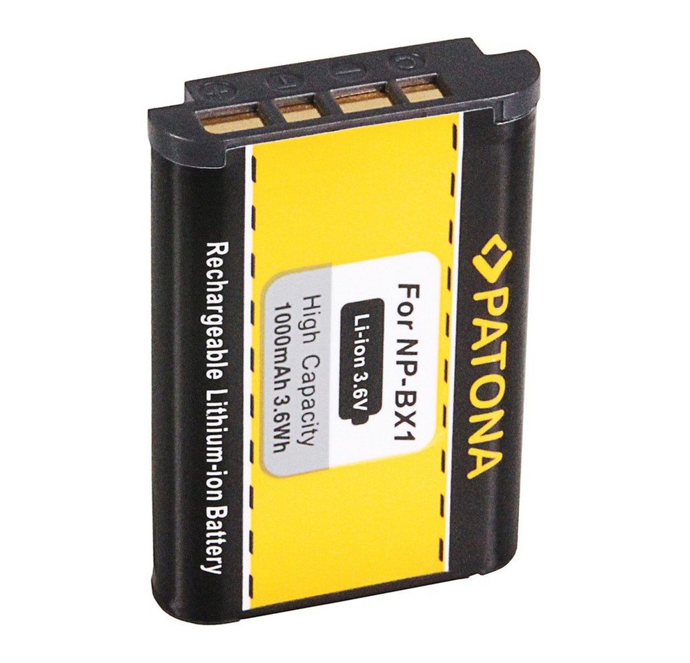 Patona 2x Akku für Sony NP-BX1 Kamera-Akku Ersatzakku Kameraakku 1000 mAh (3,6 V, 2 St), NPBX1 DSC-RX100 DSC RX100 BX1 Bild 4