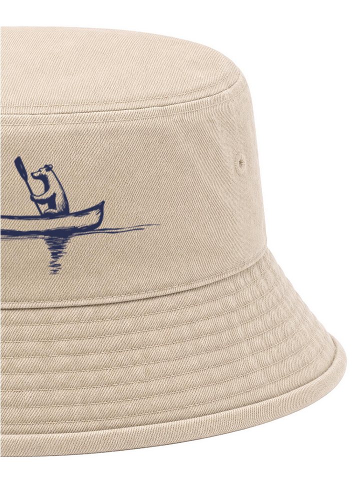 Neverless Fischerhut Anglerhut mit Print Bär Kanu Bucket Hat Baumwolle Neverless® Bild 4