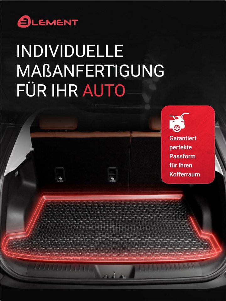 LEMENT Kofferraummatte Laderaumwanne passend für VW T-Roc, ab 2026, oberer Ladeboden (1 St), für Volkswagen T-Roc Pkw, Passgenau