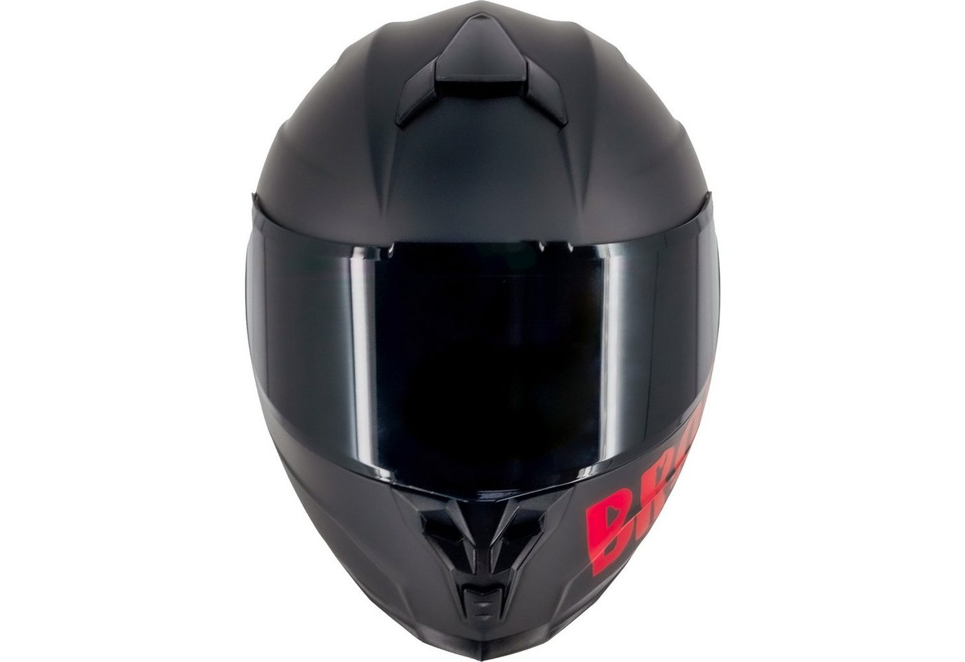 Broken Head Motorradhelm BeProud Sport Rot (Mit Schwarzem Visier), Hochwertiges Design