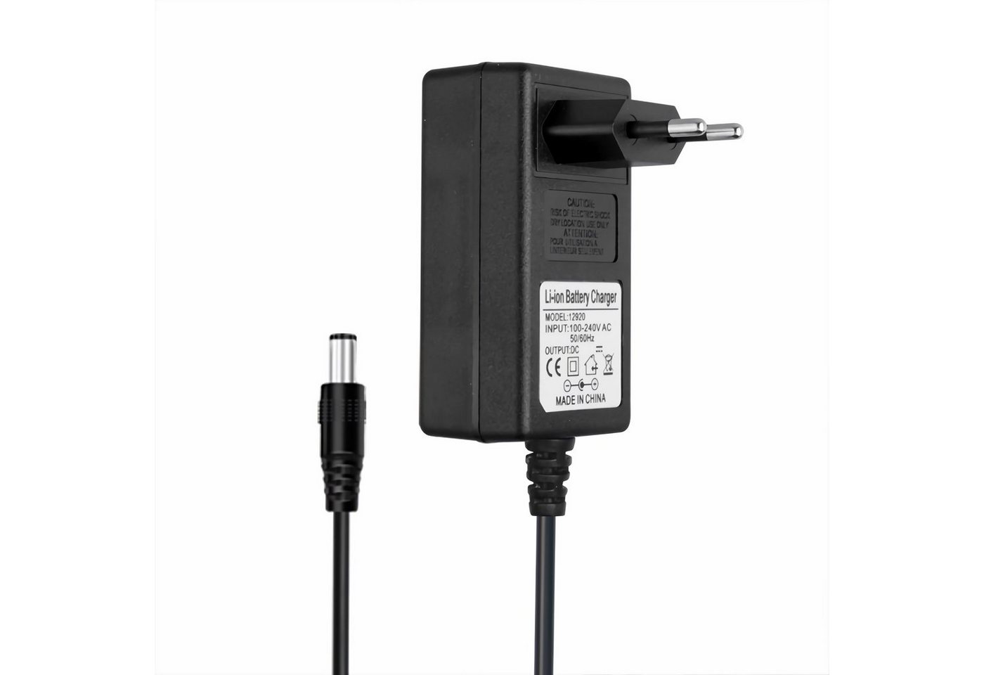 Bolwins P19C DC 16,8V 3A 5.5x2.5mm Netzadapter Li-Ion Batterie Akku Ladegerät Batterie-Ladegerät (3000 mA, Packung, 1-tlg., 1x 16,8 V 3 A Ladegerät für Li-Ion-Akkupacks, Stabile Spannung, LED-Statusanzeige, integrierter Schutz) Bild 3