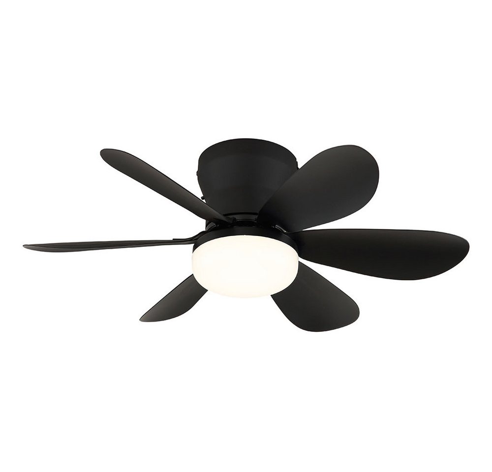 GLOBO LIGHTING Deckenventilator, LED Deckenventilator CCT Lüfter schwarz Deckenlampe Fernbedienung Bild 4
