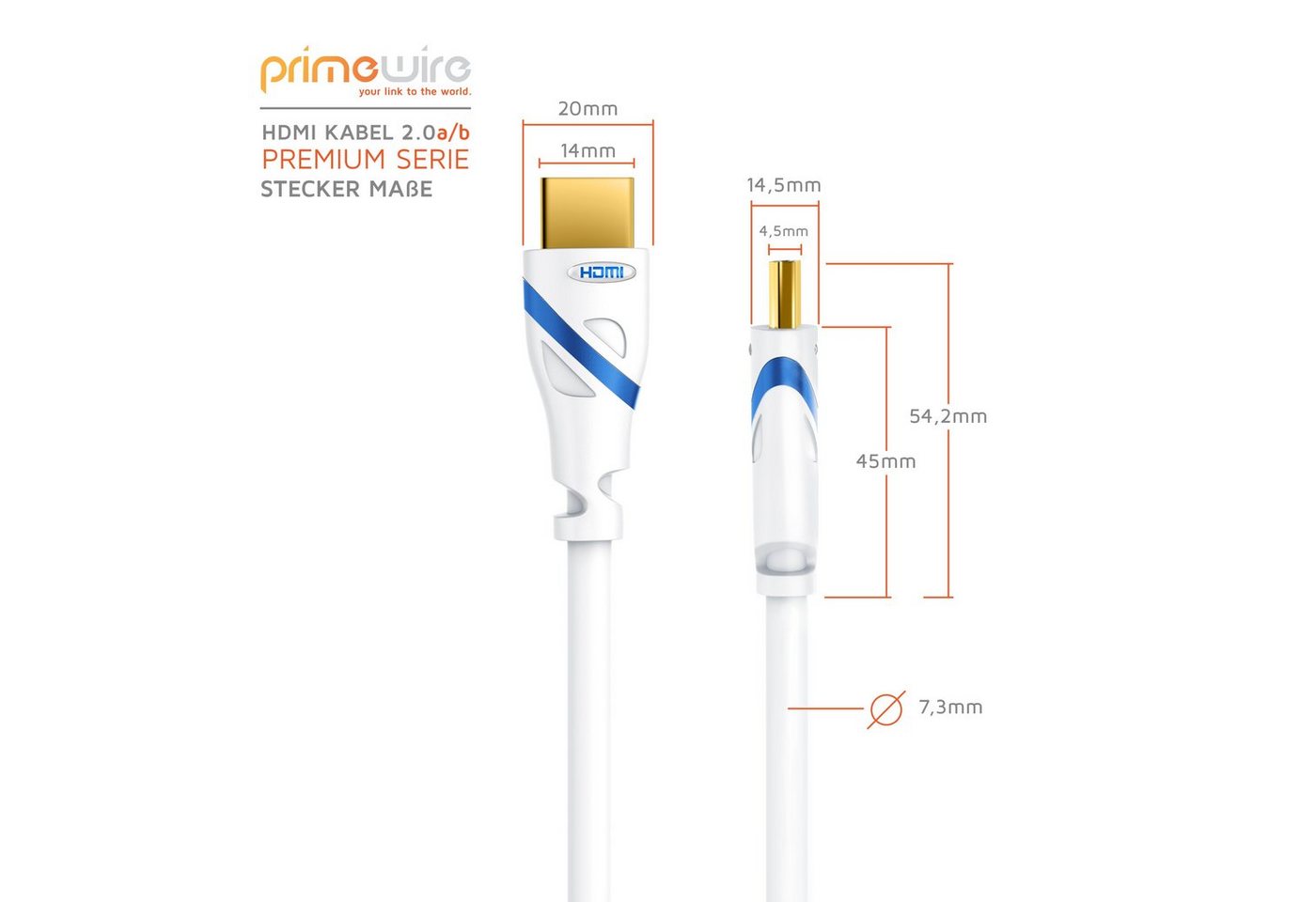 Primewire Ultra HD Highspeed 4K 60Hz, Full HD, 3D, ARC, 18 GBit/s - 7,5m HDMI-Kabel, 2.0b, HDMI Typ A (750 cm), CEC, HDCP, ideal für TV, PC, Konsole und Beamer, Streaming und Gaming Bild 5