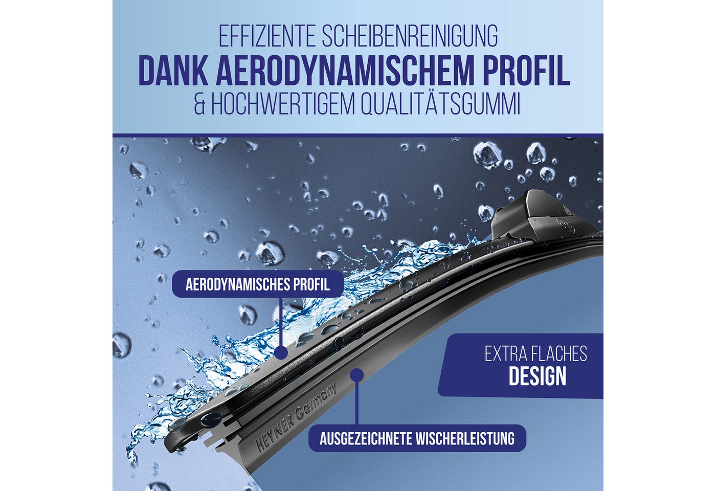 alca Scheibenwischblätter passend für SUZUKI VITARA, 02.2015 - 08.2026, Frontscheibe, (Packung, 2-St., Scheibenwischer), mit Nano Graphit Beschichtung Bild 4