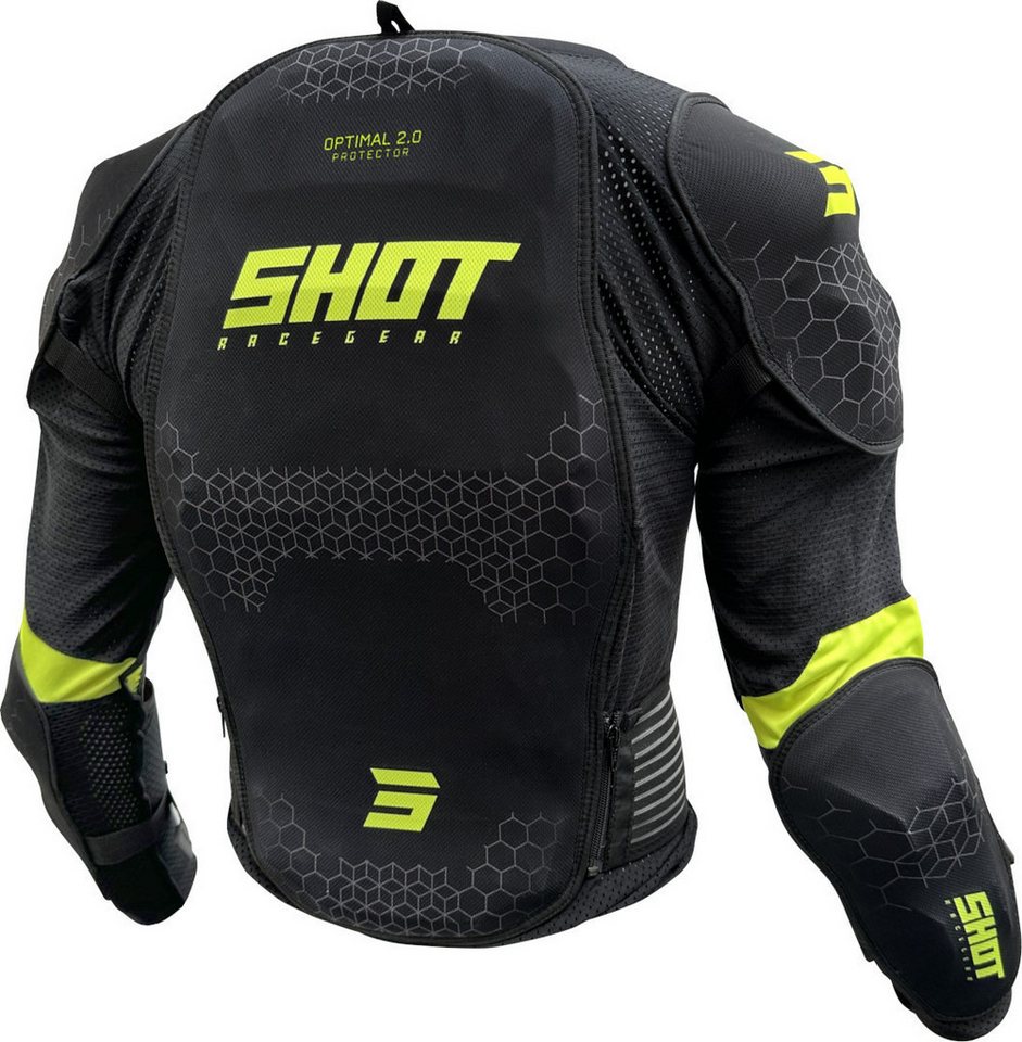 Shot Protektorenjacke Optimal 2.0 Protektorenjacke, Atmungsaktiv Belüftet belüftet protektoren