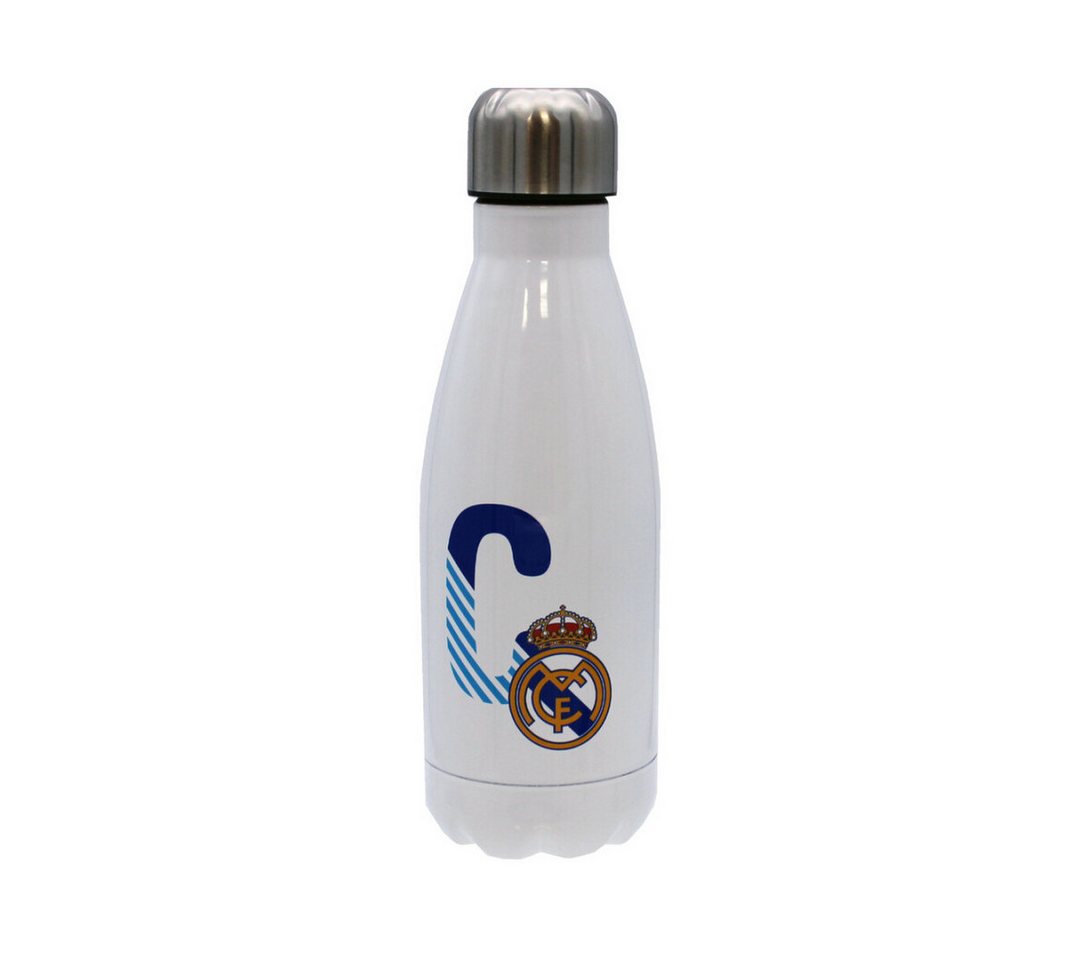 Real Madrid Trinkflasche Real Madrid Trinkflasche 550ml Weiß Buchstabe C Bild 4