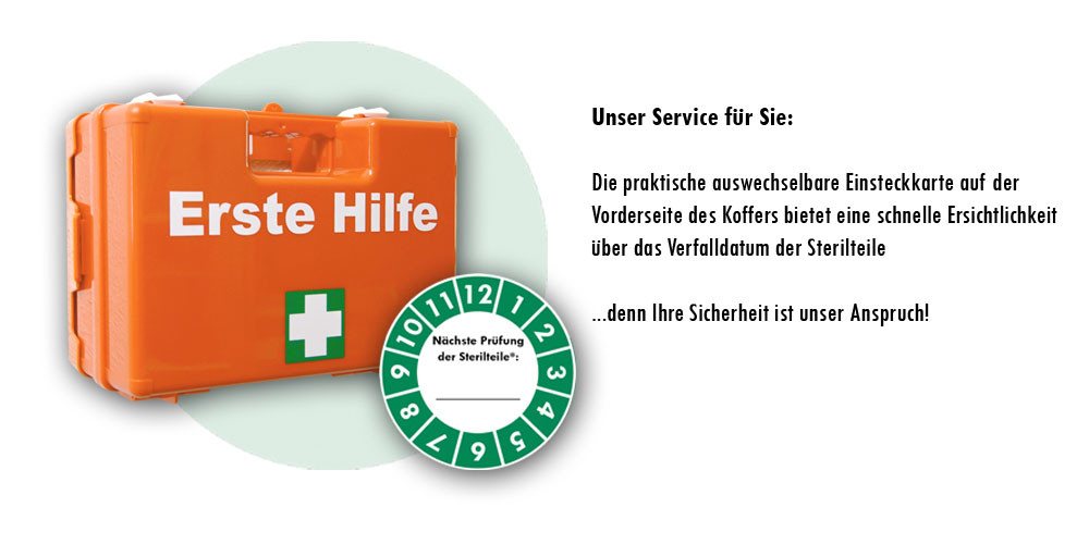 WM-Teamsport Erste-Hilfe-Koffer 1.-Hilfe-Koffer (K)ARR DIN 13157 + Notfallbeatmung + Aufkleber,Aushang Bild 2
