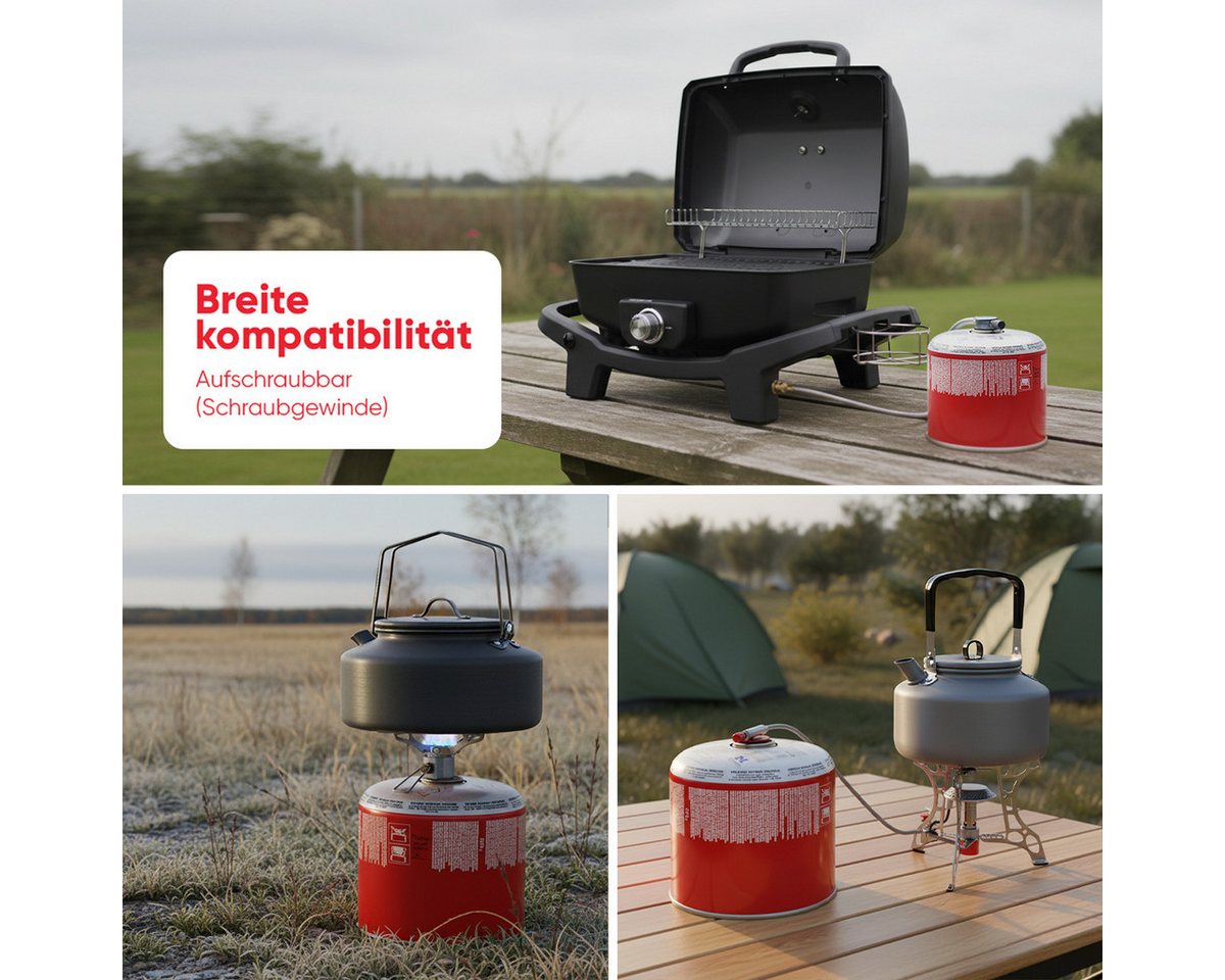 EVOCAMP Gaskartusche 24x Butangas Kartuschen 500g, Schraubkartusche mit Butan/ Propan Gas, 24 St. Bild 2