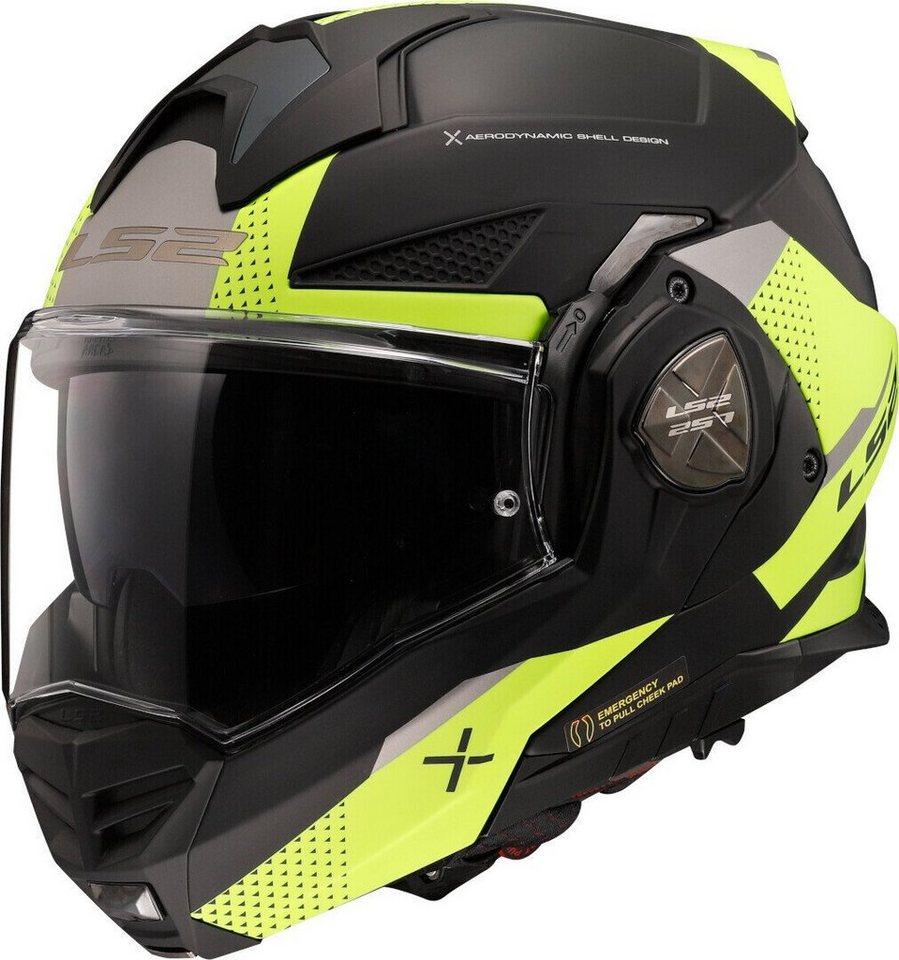 LS2 Motorradhelm FF901 Advant X Oblivion Klapphelm, Bluetooth