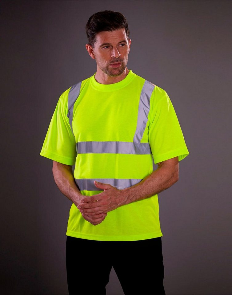YOKO Warnschutz-Shirt Herren Hi Vis sicherheits T-Shirt EN ISO 20471 bis 6XL Bild 2