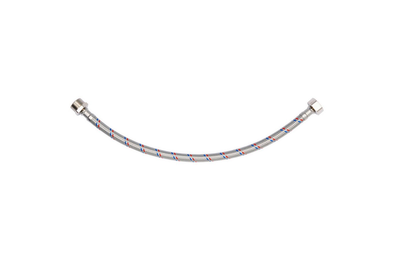 TRIZERATOP Zulaufschlauch Anschlußschlauch Inneng./Außeng. 3/8" 3/8" 300mm, Zubehör für Bad, Küche, Flexibel, Edelstahlgeflecht