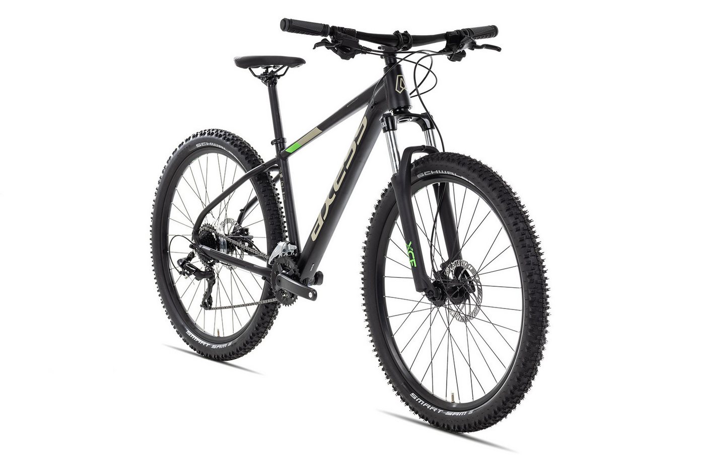 Axess Mountainbike BRASH, 16 Gang Shimano RD-TX800- 8 Schaltwerk, Kettenschaltung, MTB-Hardtail Herrenfahrrad 27,5 Zoll schwarz/grau Bild 5