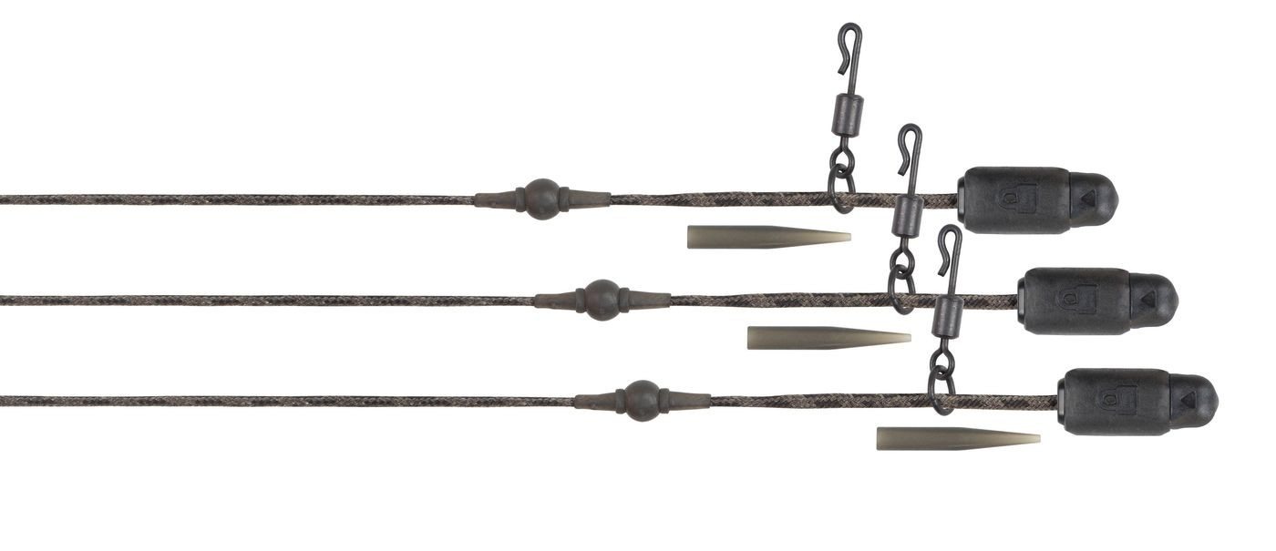 FOX International Karpfenhaken Fox Edges Naturals Heli-Clip Rigs 40Lb Submerge 3Pcs
