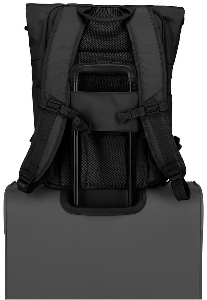 travelite Freizeitrucksack BASICS Rollup Rucksack, mit variablem Rollup-Verschluss
