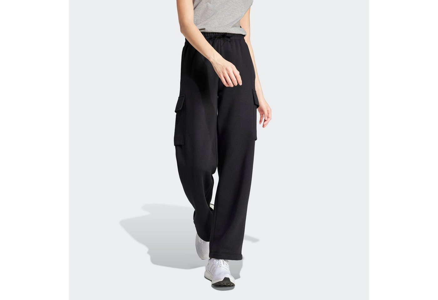 adidas Sportswear Sporthose W LIN FL CARGO Cargohose mit flauschiger Innenseite, regulär geschnitten, hoher Bund Bild 4