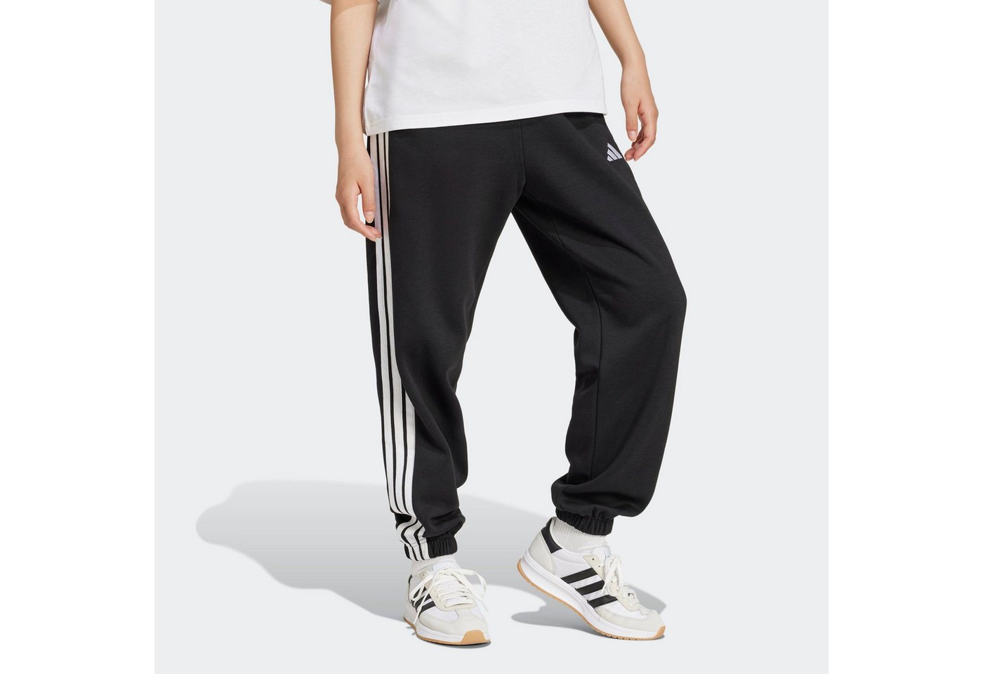 adidas Sportswear Sporthose W 3S FL C PT Locker geschnitten, mit schmal zulaufender Beinform