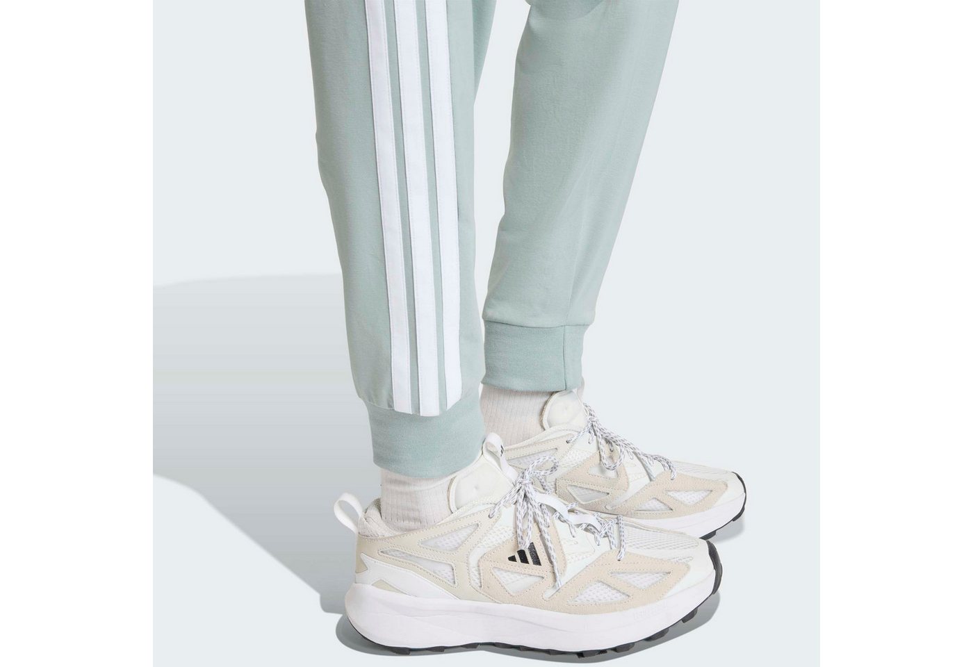 adidas Sportswear Sporthose ESSENTIALS 3-STREIFEN mit Kordelverschluss, aus Baumwolle und Elasthan Bild 4